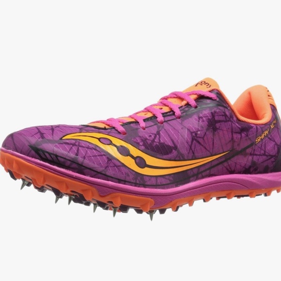 Saucony Shoes - Saucony Women's Shay XC4 Flat Racing Shoe Size 9.5 Raspberry Pink Orange NWOT